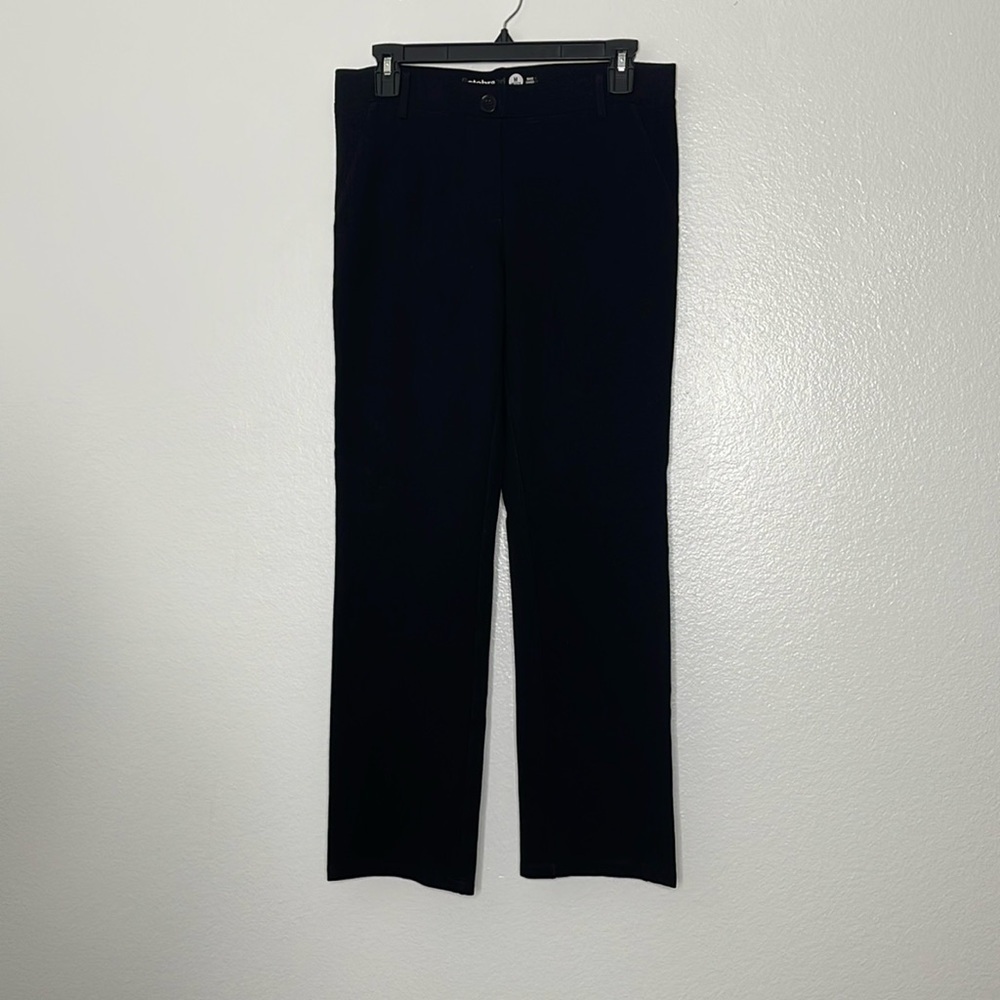 BETABRAND Black Straight-Leg Classic Dress Yoga Pant Size Petite Medium